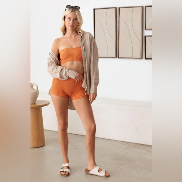 Knit two piece set- Orange - Picture 5 of 10